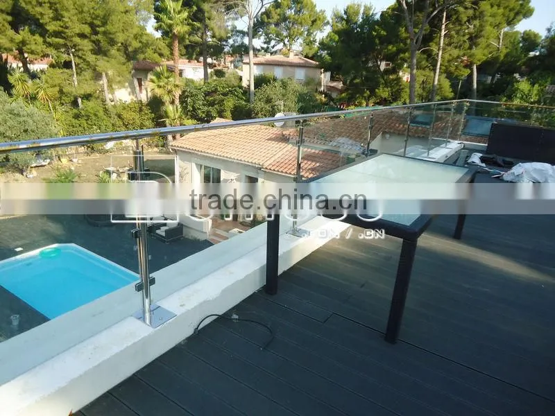 stainless and glass railing / deck railing alternatives