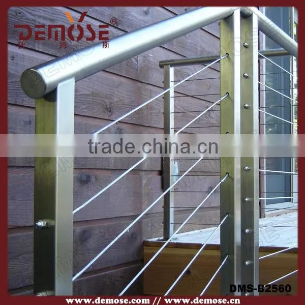 tension cable railing fence/stainless wire rope railing for balcony