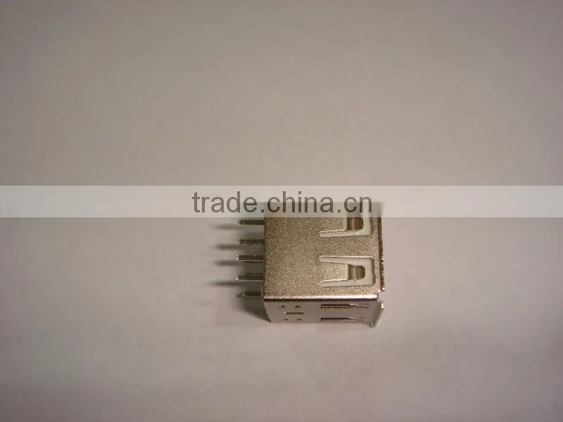 high quality mini USB A type female SMT small ear, LCP