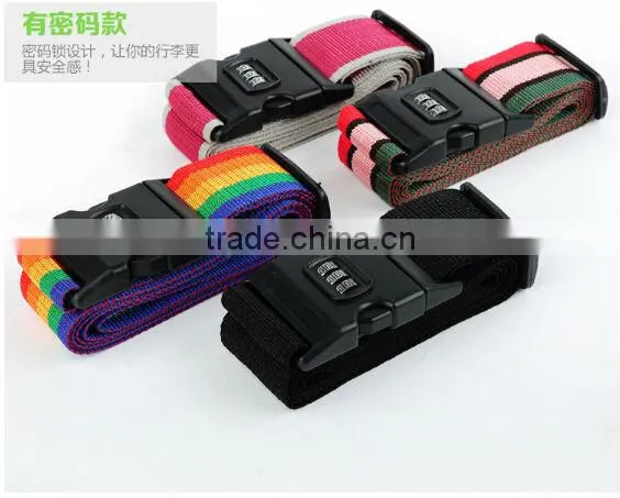 2014 Futian top selling brand thicken Travel Luggage Suitcase belt high Quality size adjustable Nylon Luggage Bag Belt