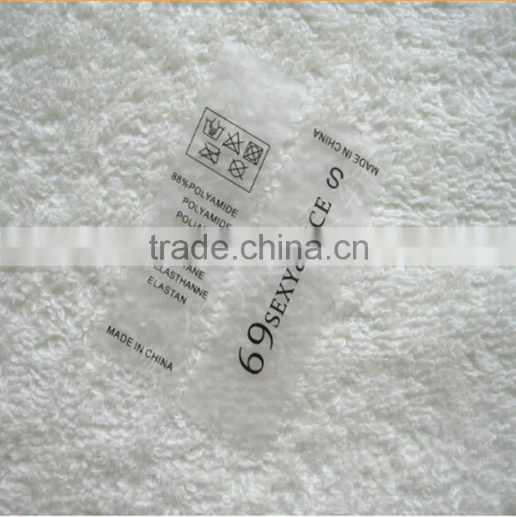 TPU printed water washing label for garment