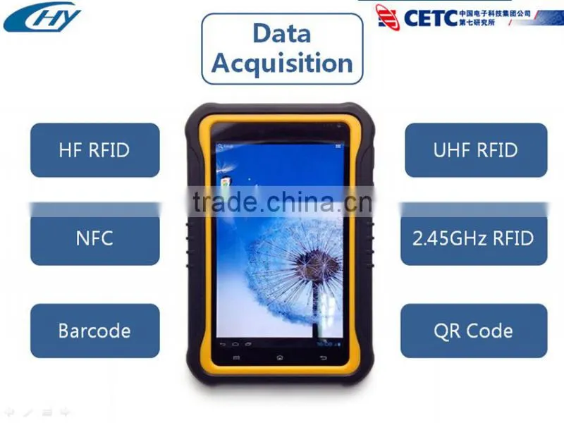 Industrial 7 inch Android 3G/4G Wifi/bluetooth handheld RFID tablet PC supplier