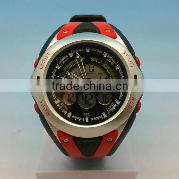 2013 Hot Sale Mens Girls Black RED Sports Wrist Watches