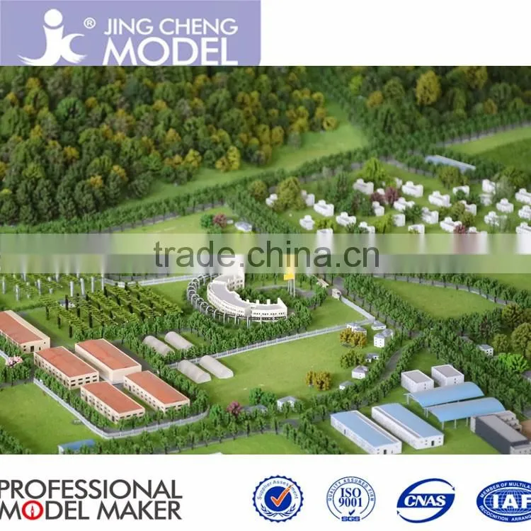 Architectural model maker with beautiful landscape and lighting