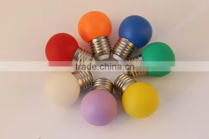 G45 1w multi color led chirstmas light decoration lamp