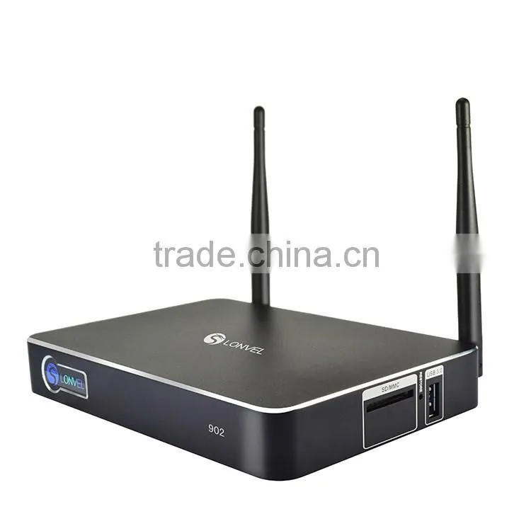 Aluminum case 4K Android 4.4 Realtek 1195 chipset Quad Core TV box for SS902