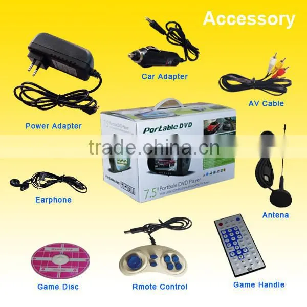 DVD player inbuilt speaker with portable hi-fi floor standing speakers