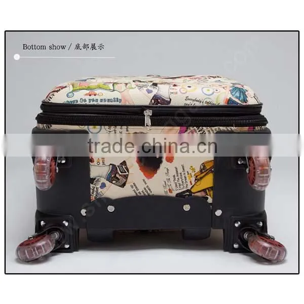 Soft 4 Wheels Cheap Trolley Luggage