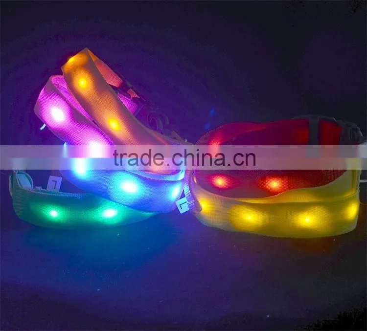 Pets Dog LED Light Blink Flash Night Safety Nylon Collar Waterproof