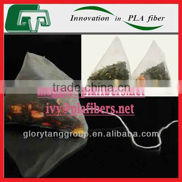 polylactide pyramid teabag, 100% biodegradable pyramid teabag