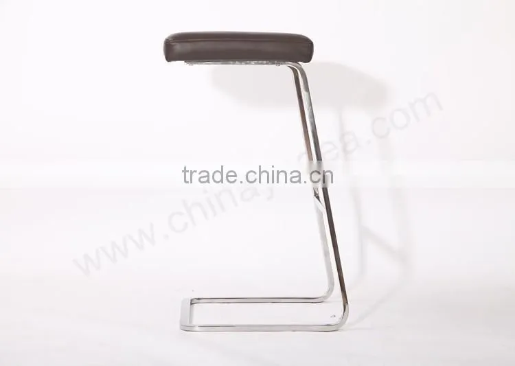 High polished stainless steel bar stool modern designer stool reproduction
