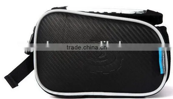 New design bicycle frame bag/Fashion black phone bag /