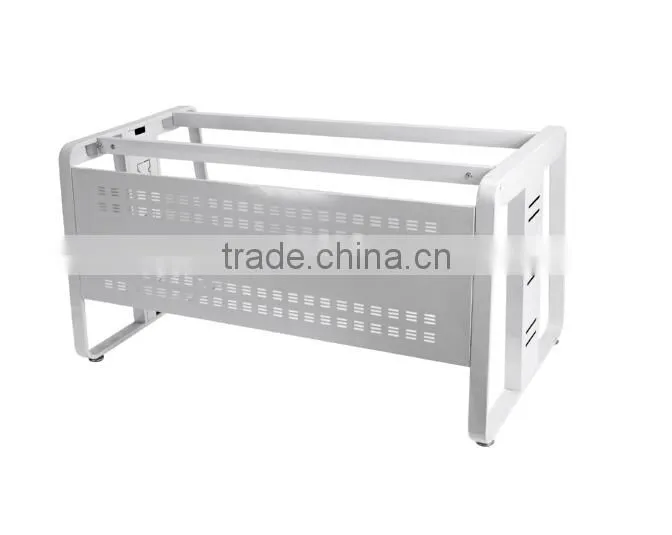 2015 modern style office furniture metal polished chrome table frame