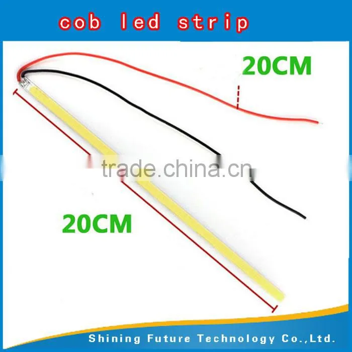 12 volt cob led strip aluminum warm white daytime running light