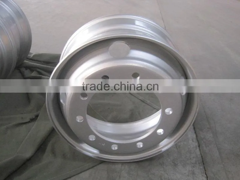 Steel wheel for STR 22.5x9.00 with 10 bolt holes and 5 air holes