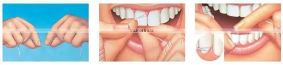 plastic dental floss toothpicks
