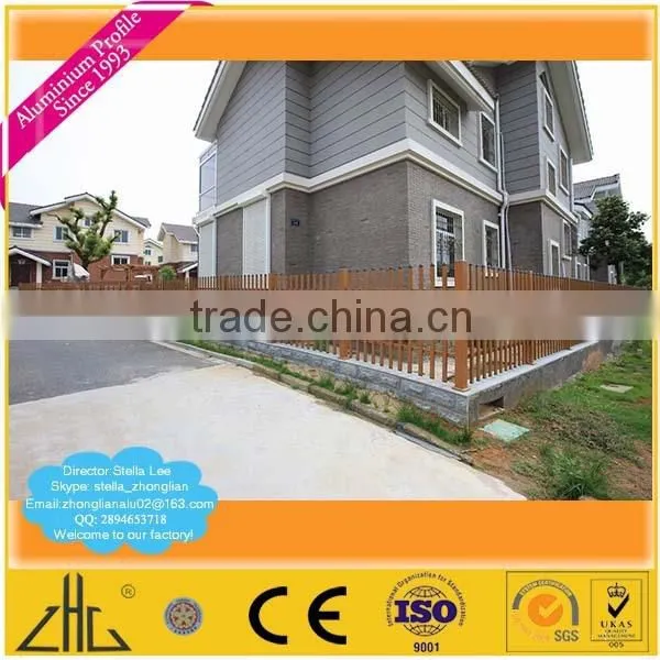 Wow!! Aluminum extrusion/wood color aluminium square tube profile for fences,hurdles/color powder wood aluminium profile factory