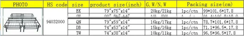 2014 HOT sale in America elegant pine bed frames