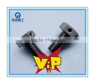 Hexagon head bolts with hole on head