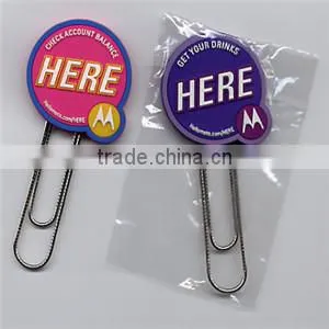 Customized fashion cartoon PVC book marker