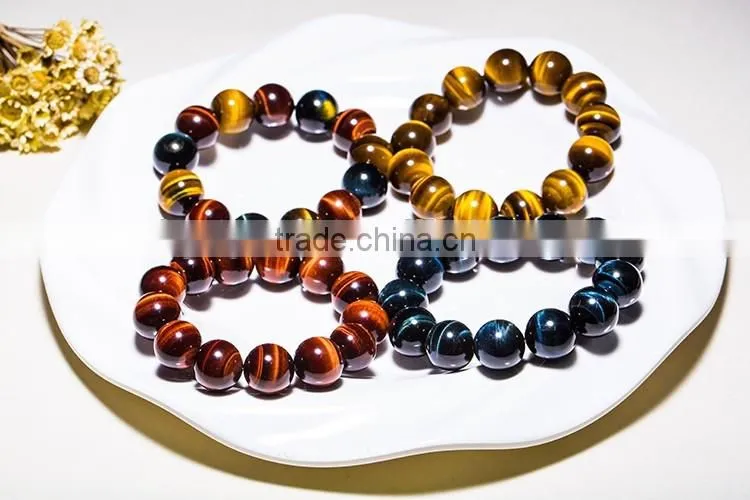 natural tiger eye rainbow bracelet for healing crystal crafts bracelet