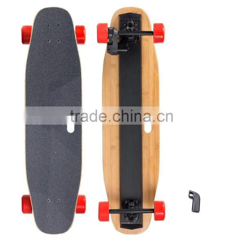 2016 No Foldable 4-wheel Electric Longboard Skateboard, 1800w Dual Drive Hub Motor Skate Board With Samsung Battery