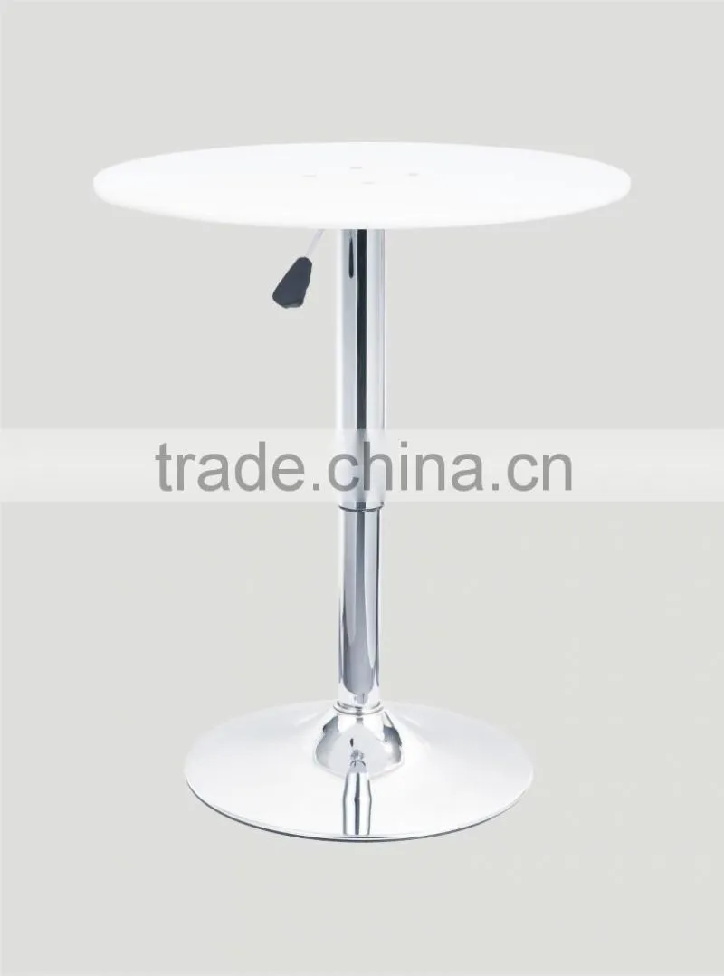 Acylic adjustable pub table