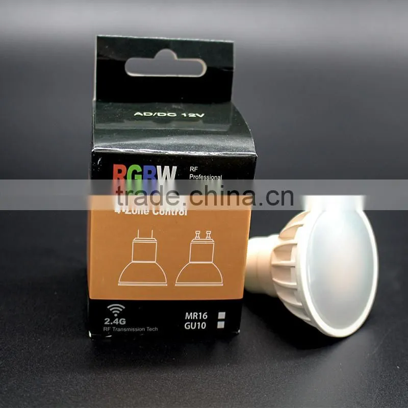 Hot sale AC110-240V 2.4G wireless WIFI GU10/MR16 rgbw led Spotlight
