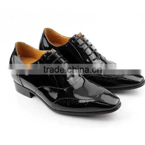 man leather groom shoe for wedding