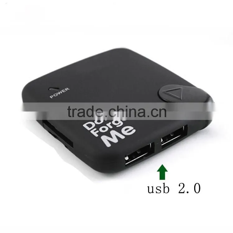USB 2.0 Flash Card Reader/USB Hub Combo build-in 60cm cable plug&play without any drive