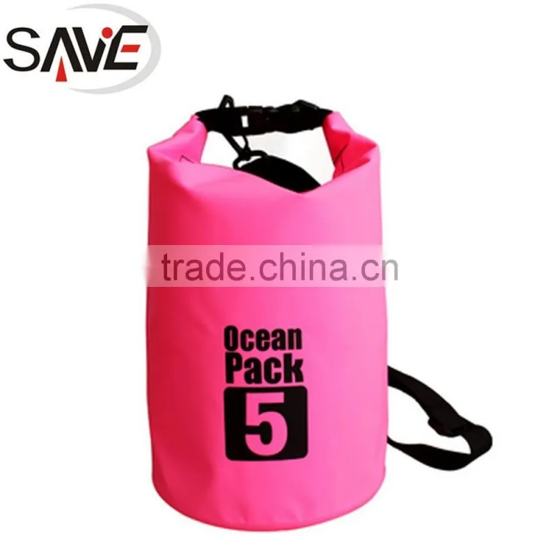 Trade Assurance China Wholesale Latest Sport 5L 500D PVC Tarpaulin Waterproof Outdoor Dry Bag