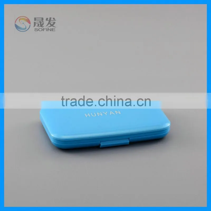 Empty square compact powder case,empty compact case cosmetics packaging