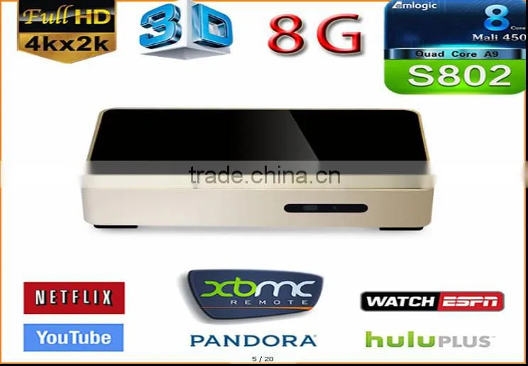 android xbmc 3d media player tv box.,Android TV box MX8 with IR/USD/SD/1080P/3D AV output