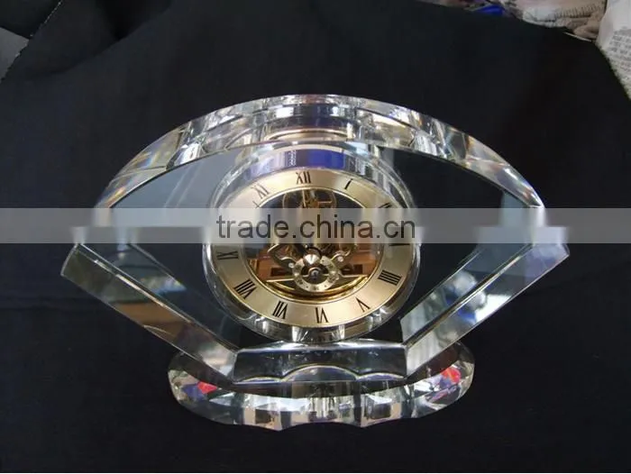 Fabulous and transparent crystal clock