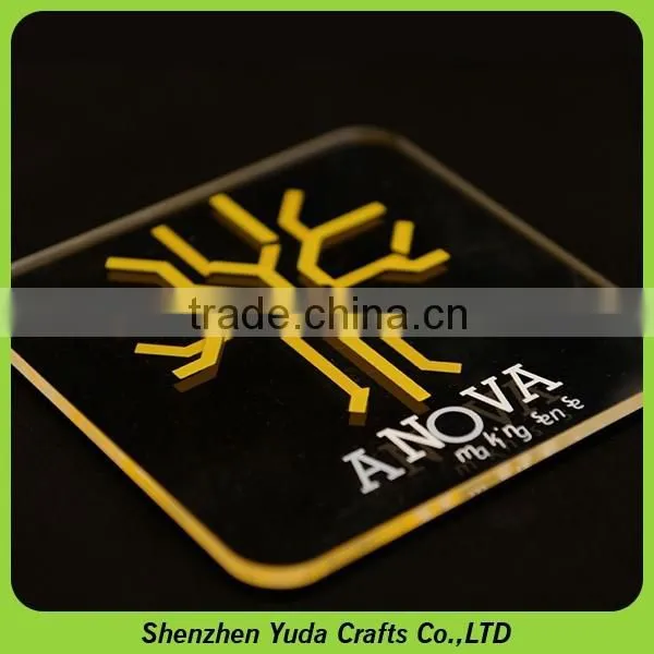 Custom made acrylic cup coasters, acrylic material elegant laser cut placemat coaster