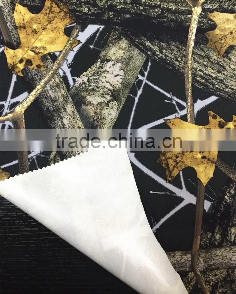 TPU camouflage fabric for clothes 100% polyester forest camouflage fabric bonded tpu for outdoor fabric hunting sportswear