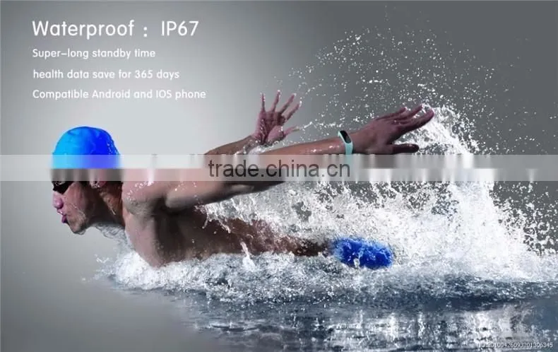 Waterproof Bluetooth Smart Activity Tracker Bracelet E02 Band Call/SMS Remind Sport Watch sync to phone Android