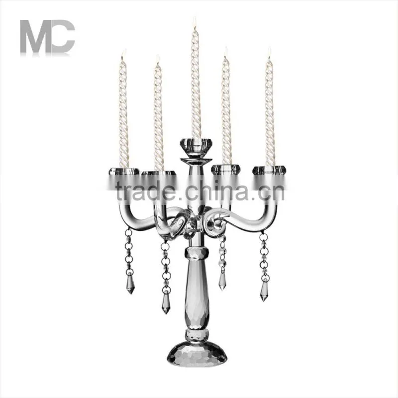 Wedding Table Decroration, Hight Transparent And Polished Candelabra Tree Candle Holder