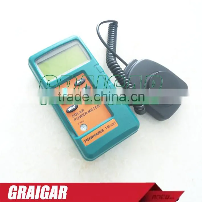 TM-207 Solar Power Meter, With1.5M Remove Sensor with 3 1/2 digits LCD display with maximum reading of 2000