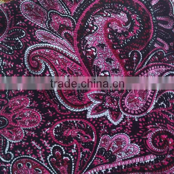Indian style printed rayon fabric
