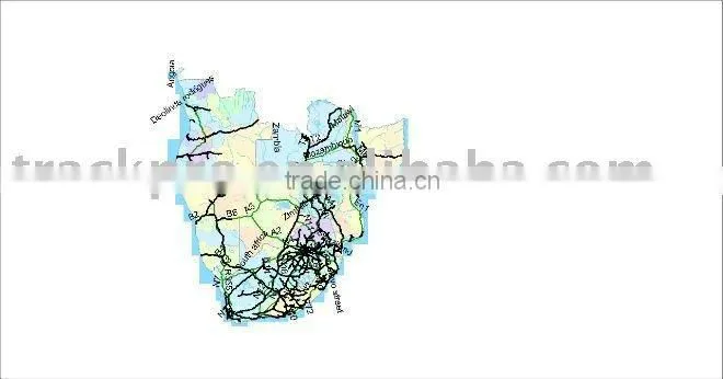 South Africa Mapinfo Digital Map for Tracking