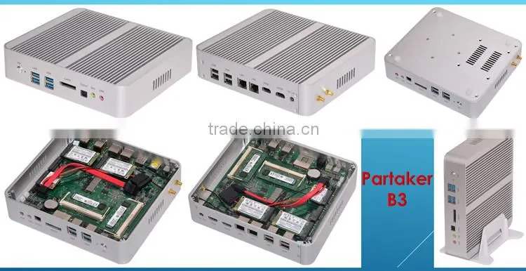 Partaker Fanless Mini Computer Processor I5 5200u types of computer in hospital