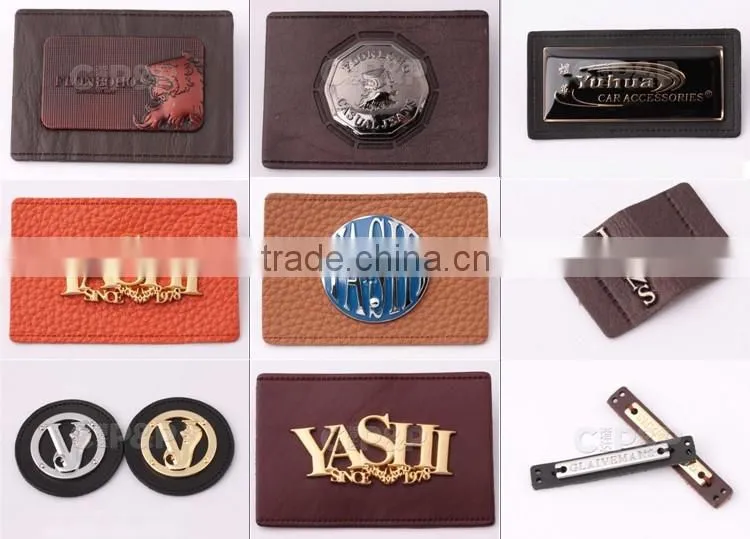 Hot sale design custom leather patches for clothing