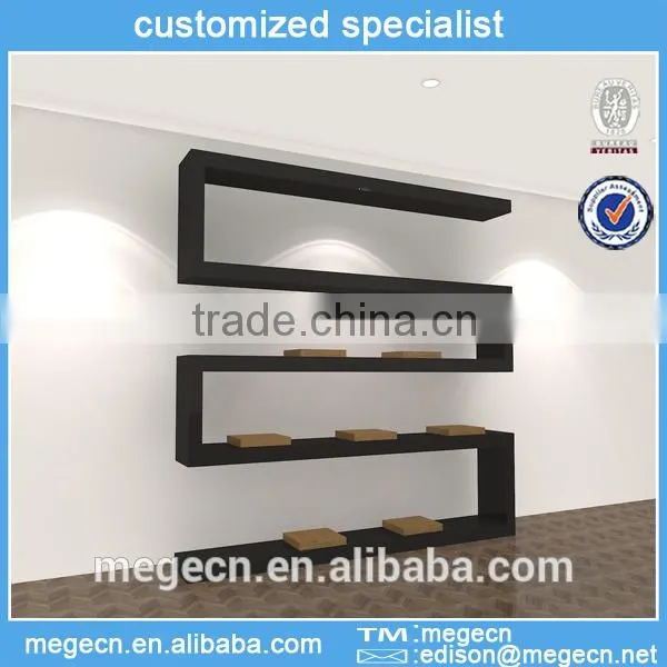 modern wooden shoe display rack