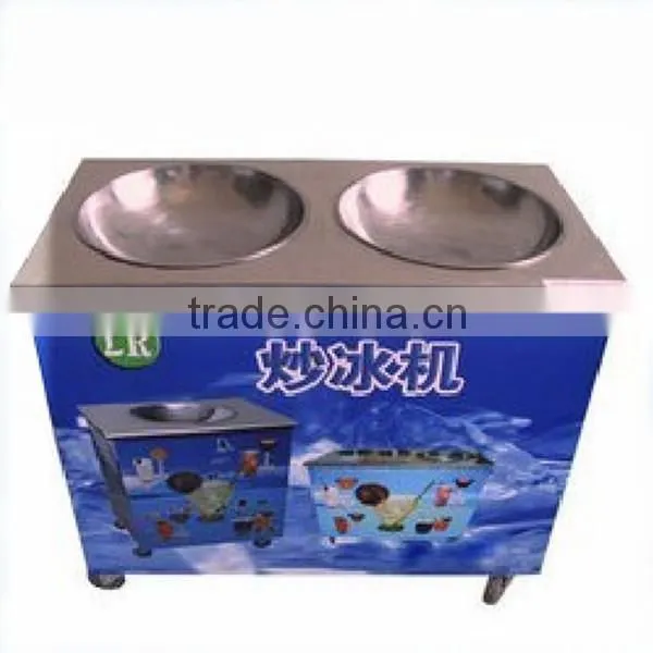 flat pan fried ice cream machine