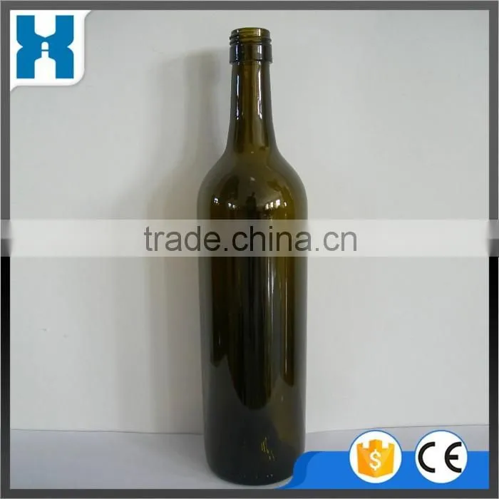 CHEAP ANTIQUE GREEN GLASS WINE BOTTLE FOR SALE 750ML