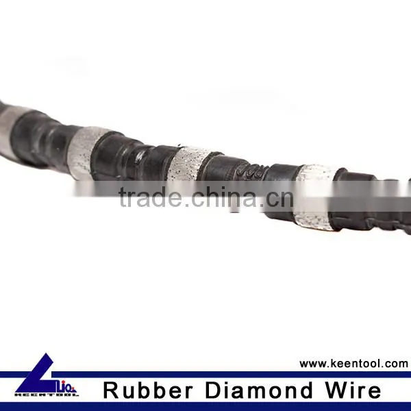 KEEN Rubber and spring wire saw for Granite and Marble Quarry