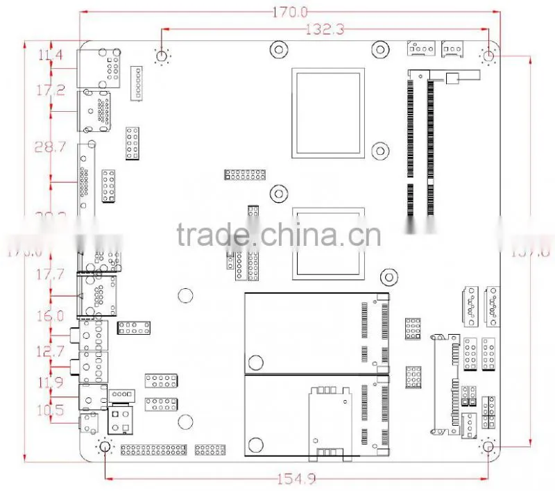 industrial Embedded Mini - ITX VWM-M19 Motherboard