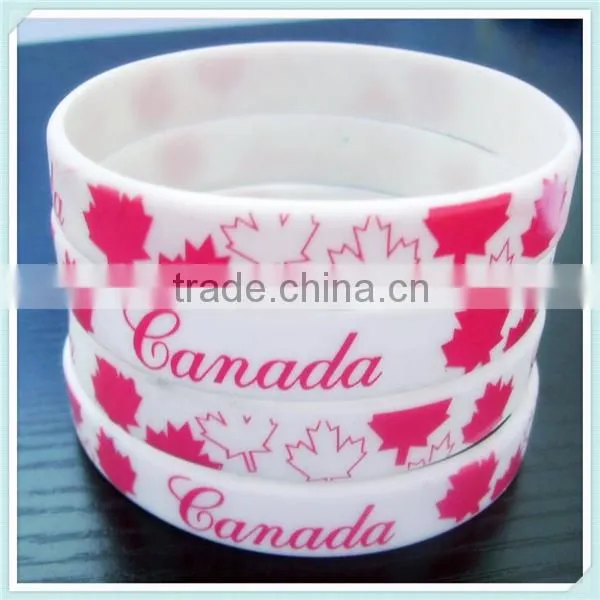 cheap promotion gifts- custom elastic silicone bracelet rubber wristband