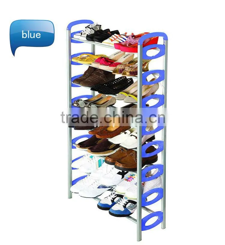 Free Standing 8 Tier Shoe Tower Rack Organizer Space Saving Storage New